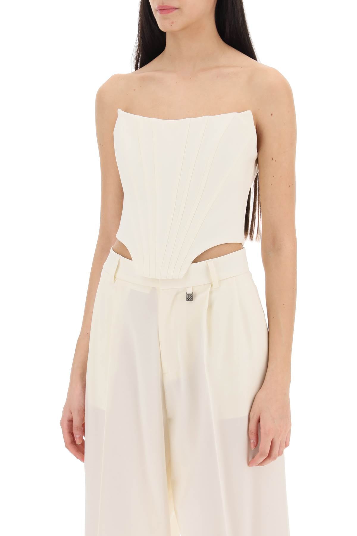 GIUSEPPE DI MORABITO firefly wool bustier top