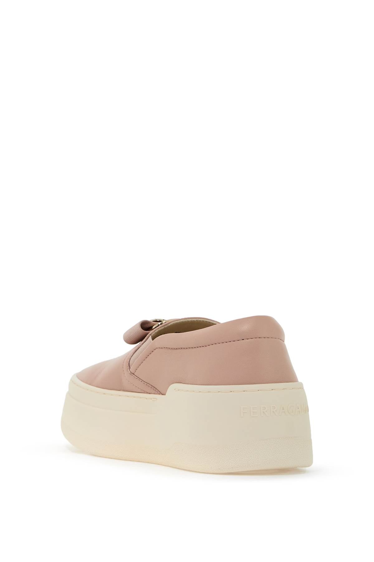 FERRAGAMO new vara plate slip-on sneakers