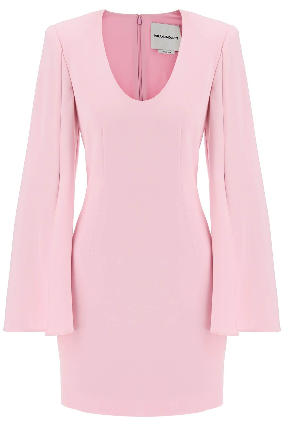 ROLAND MOURET "mini dress with cape sleeves"