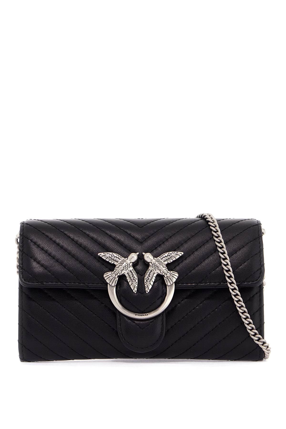 PINKO love bag chevron crossbody bag