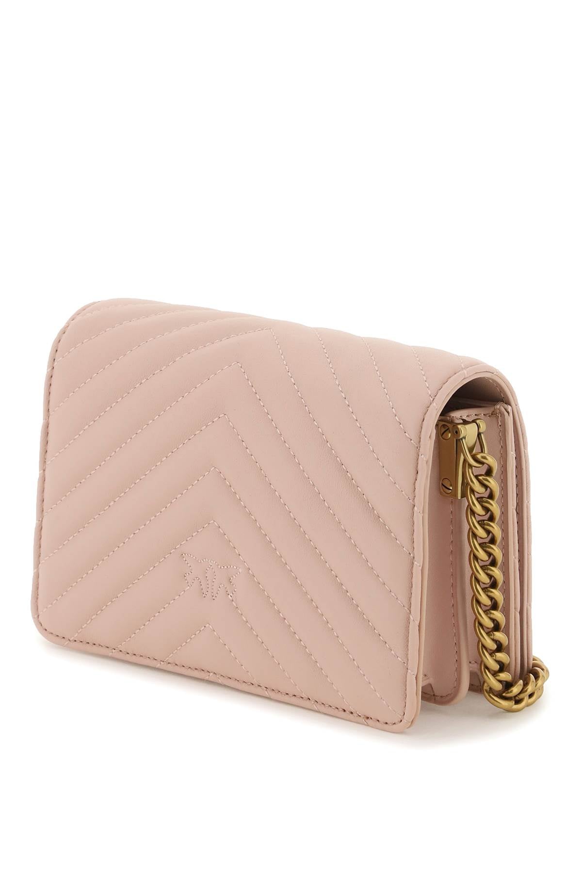 PINKO love click mini chevron bag