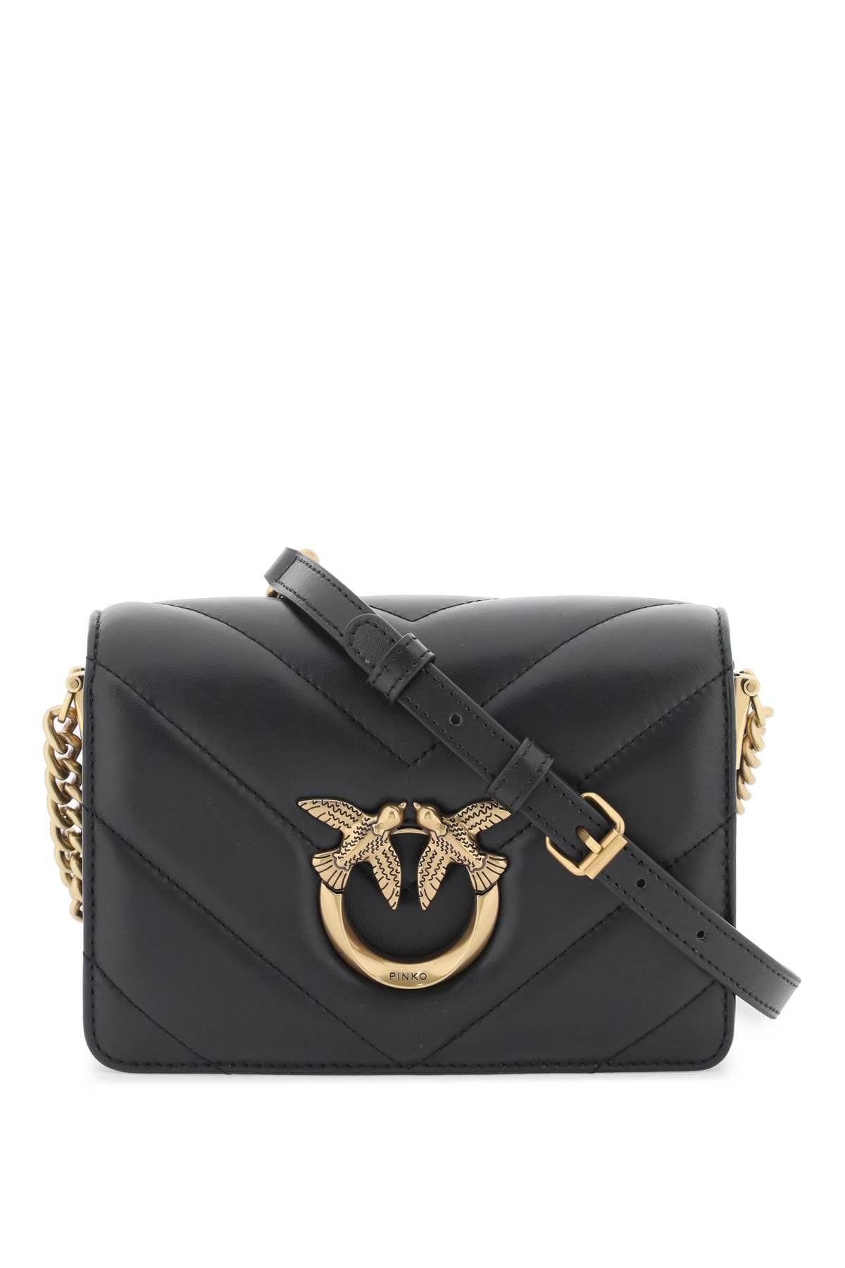 PINKO mini love bag click big chevron