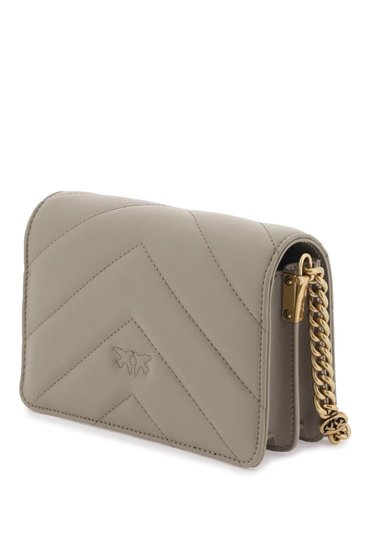 PINKO mini love bag click big chevron