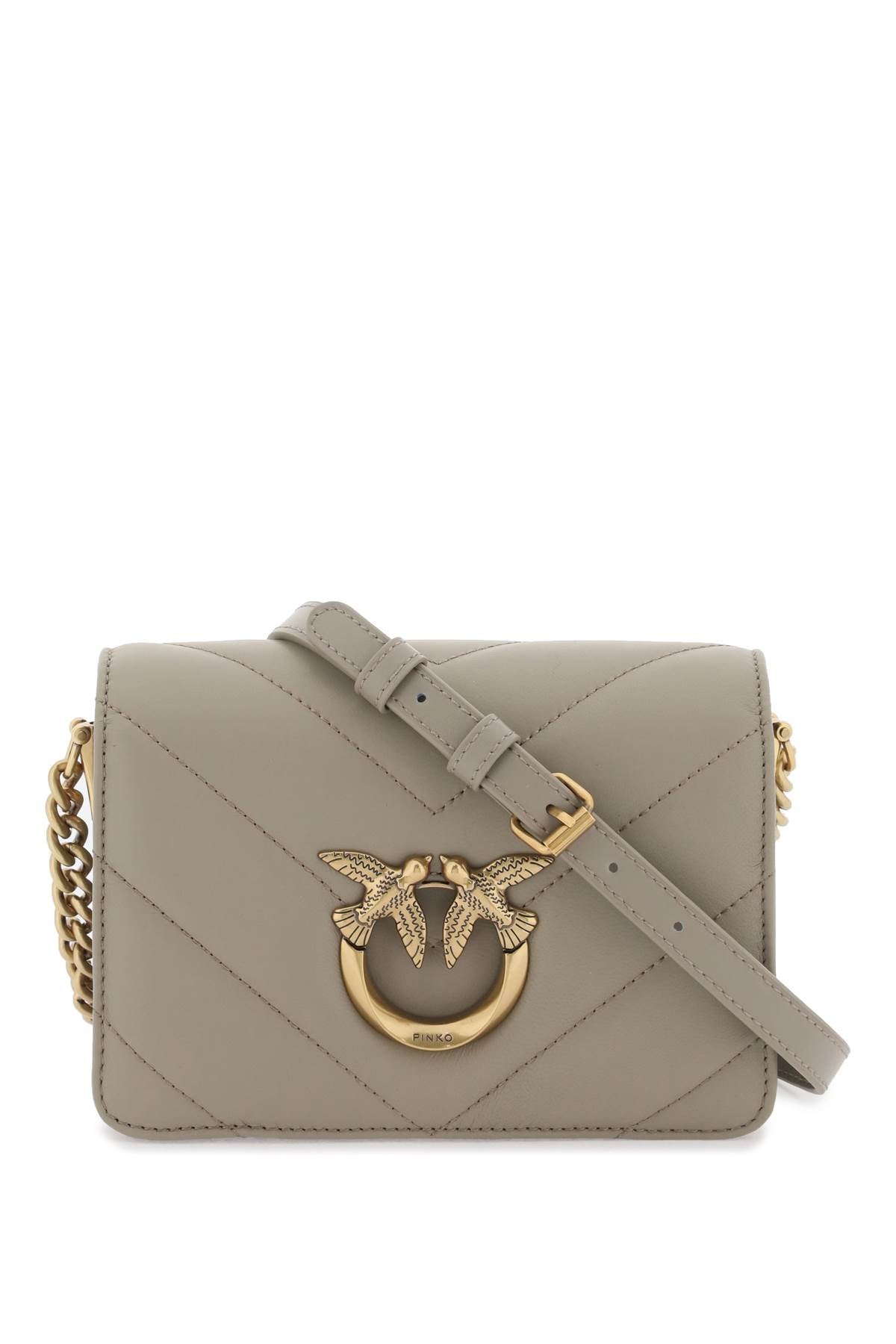 PINKO mini love bag click big chevron