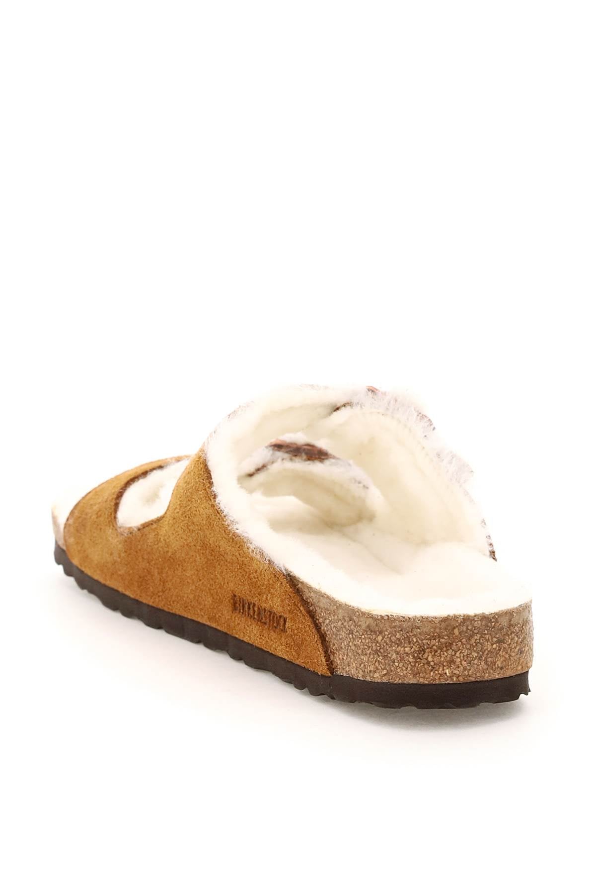 BIRKENSTOCK arizona shearling mules narrow fit