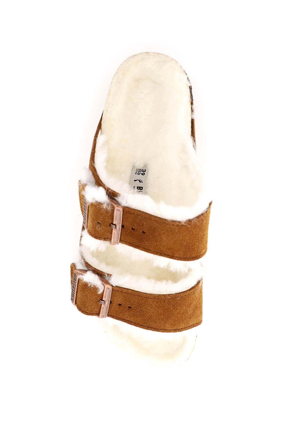 BIRKENSTOCK arizona shearling mules narrow fit