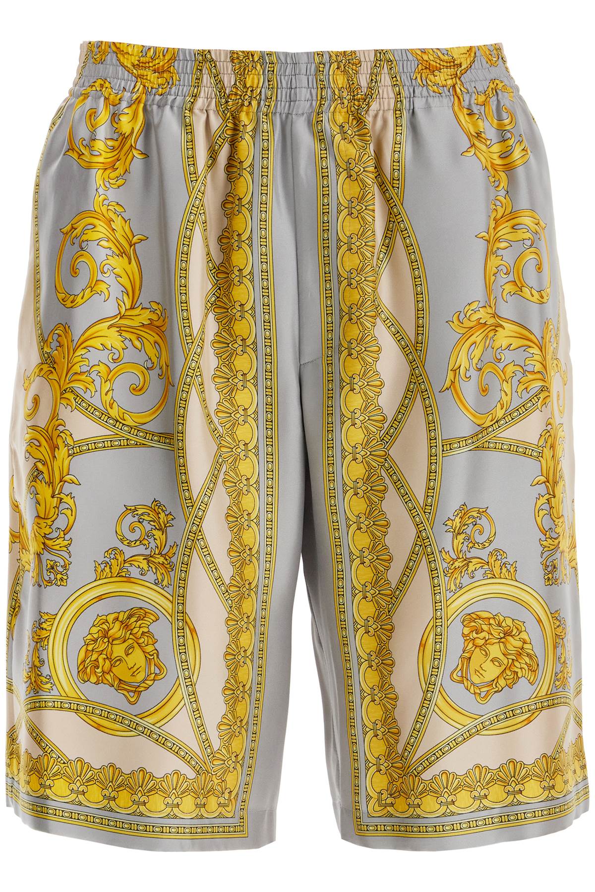 VERSACE silk bermuda shorts 'cup of