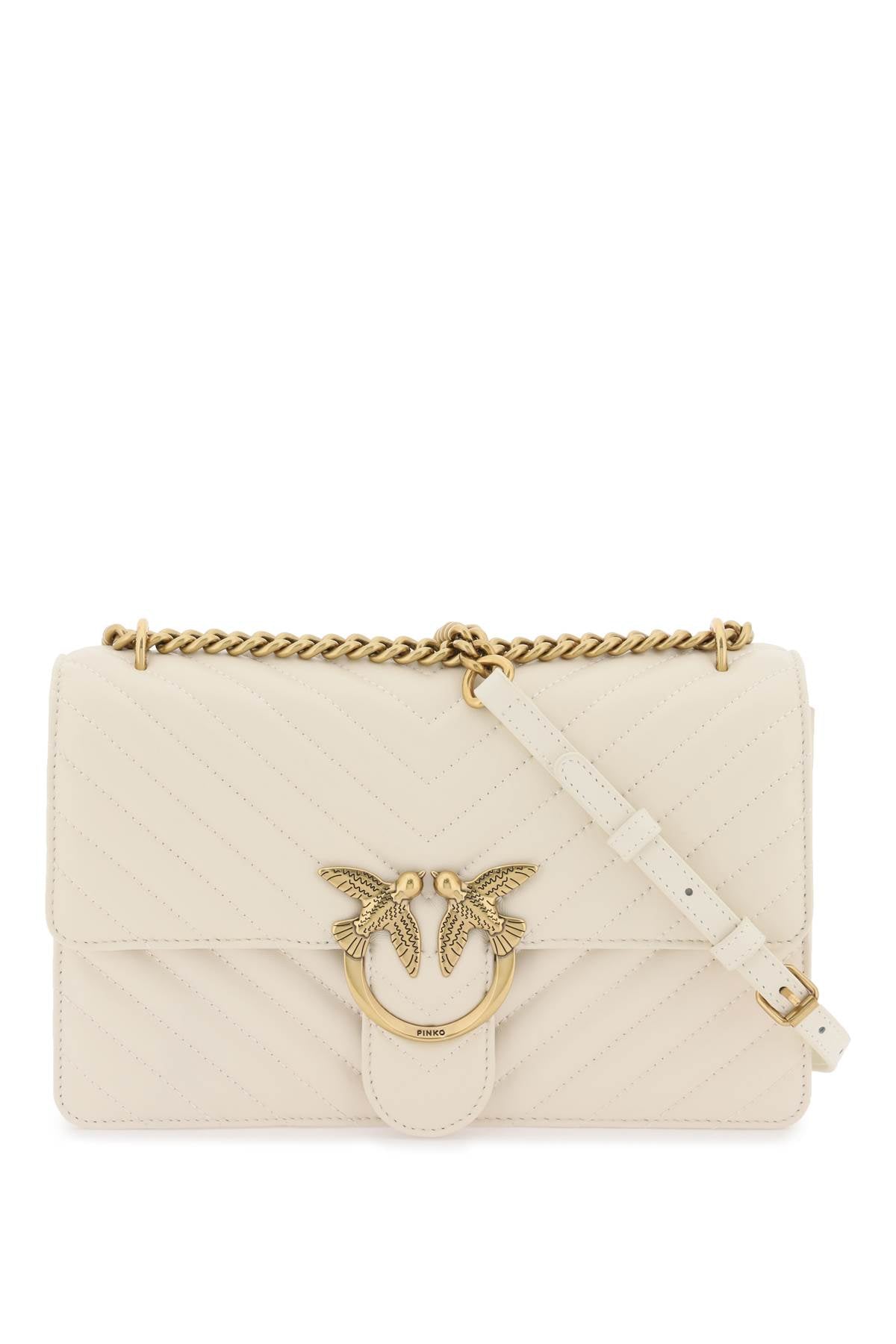 PINKO chevron quilted classic love bag one