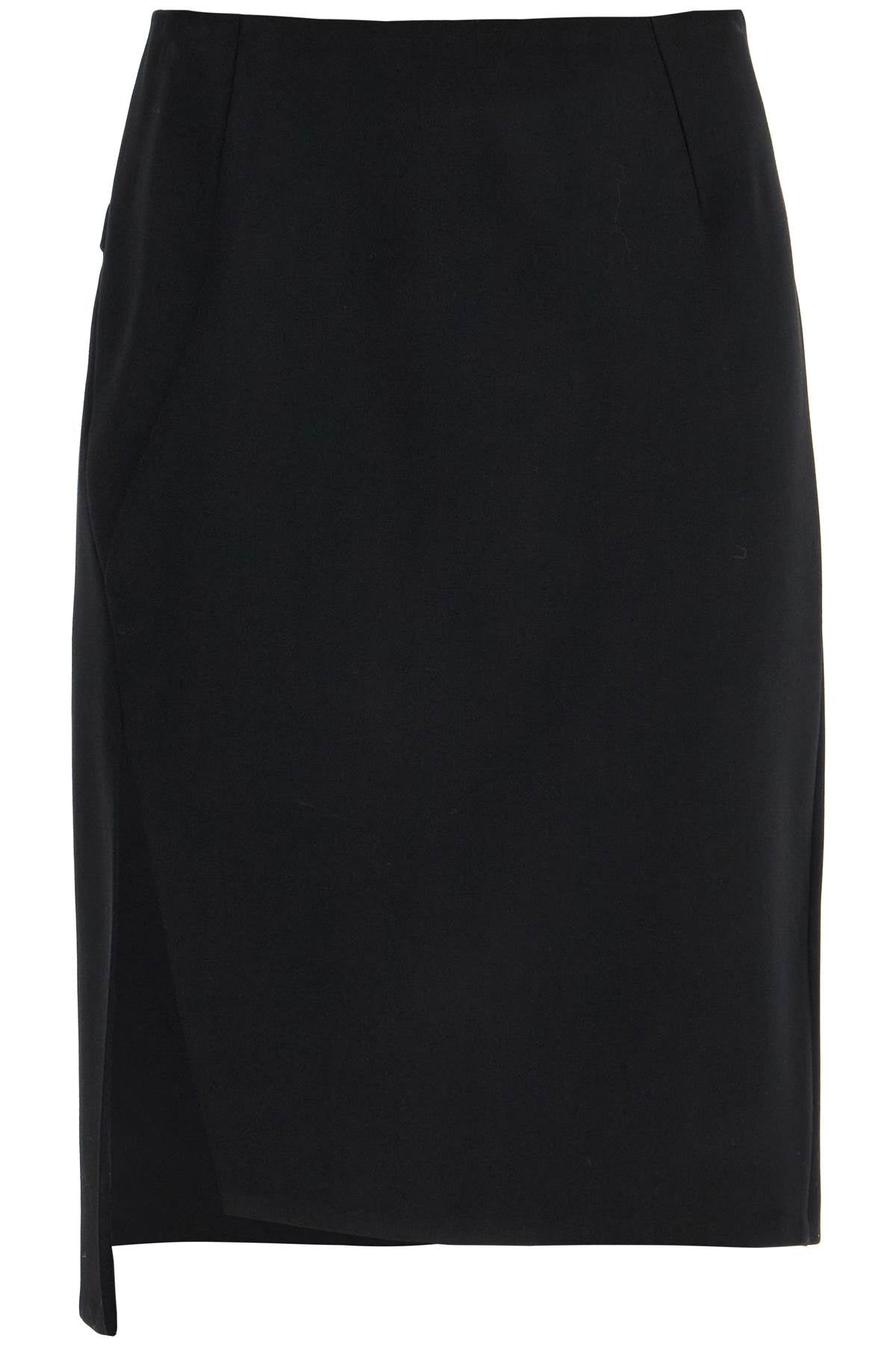 VERSACE asymmetric midi skirt