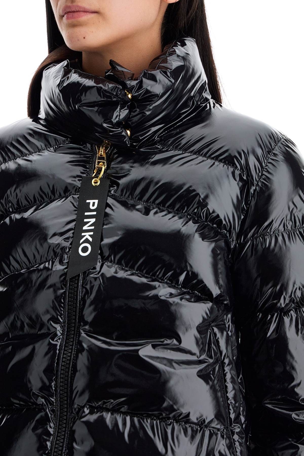 PINKO "crystal nylon down jacket"