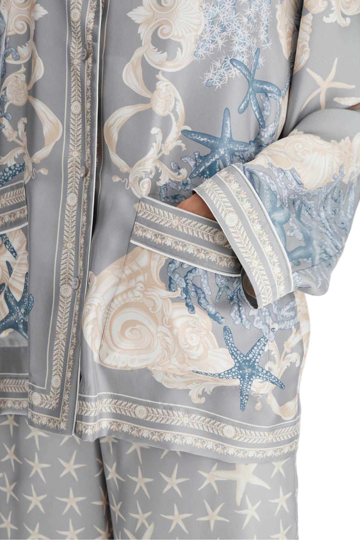 VERSACE silk baroque shirt