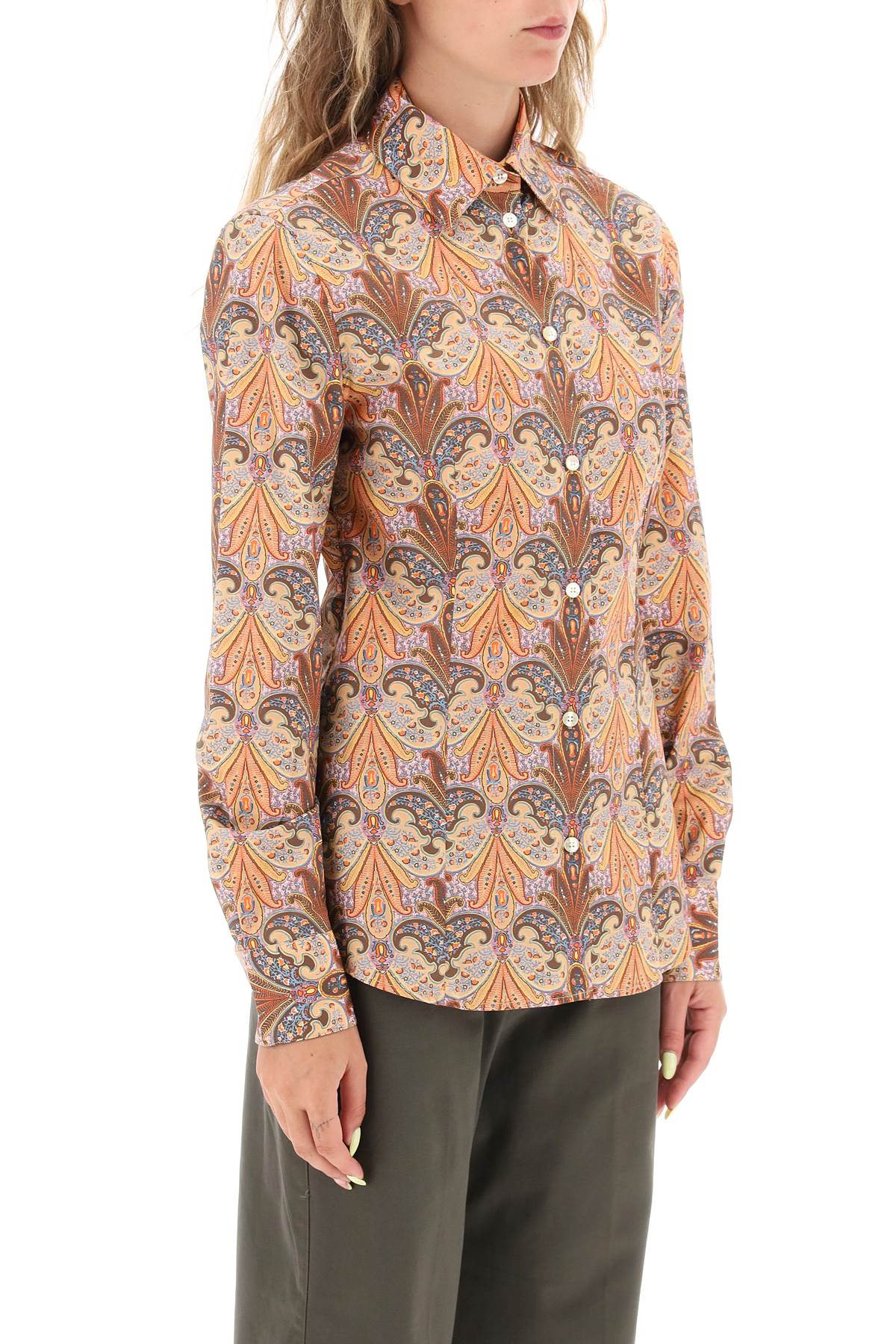 ETRO slim fit shirt with paisley pattern