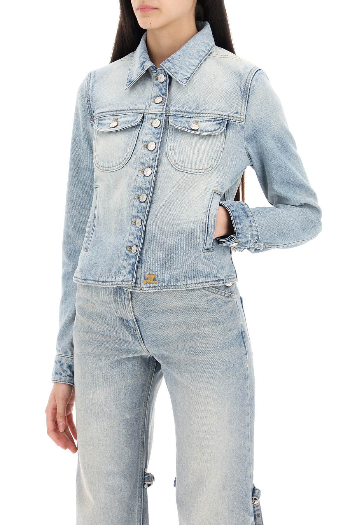 COURREGES denim trucker jacket for