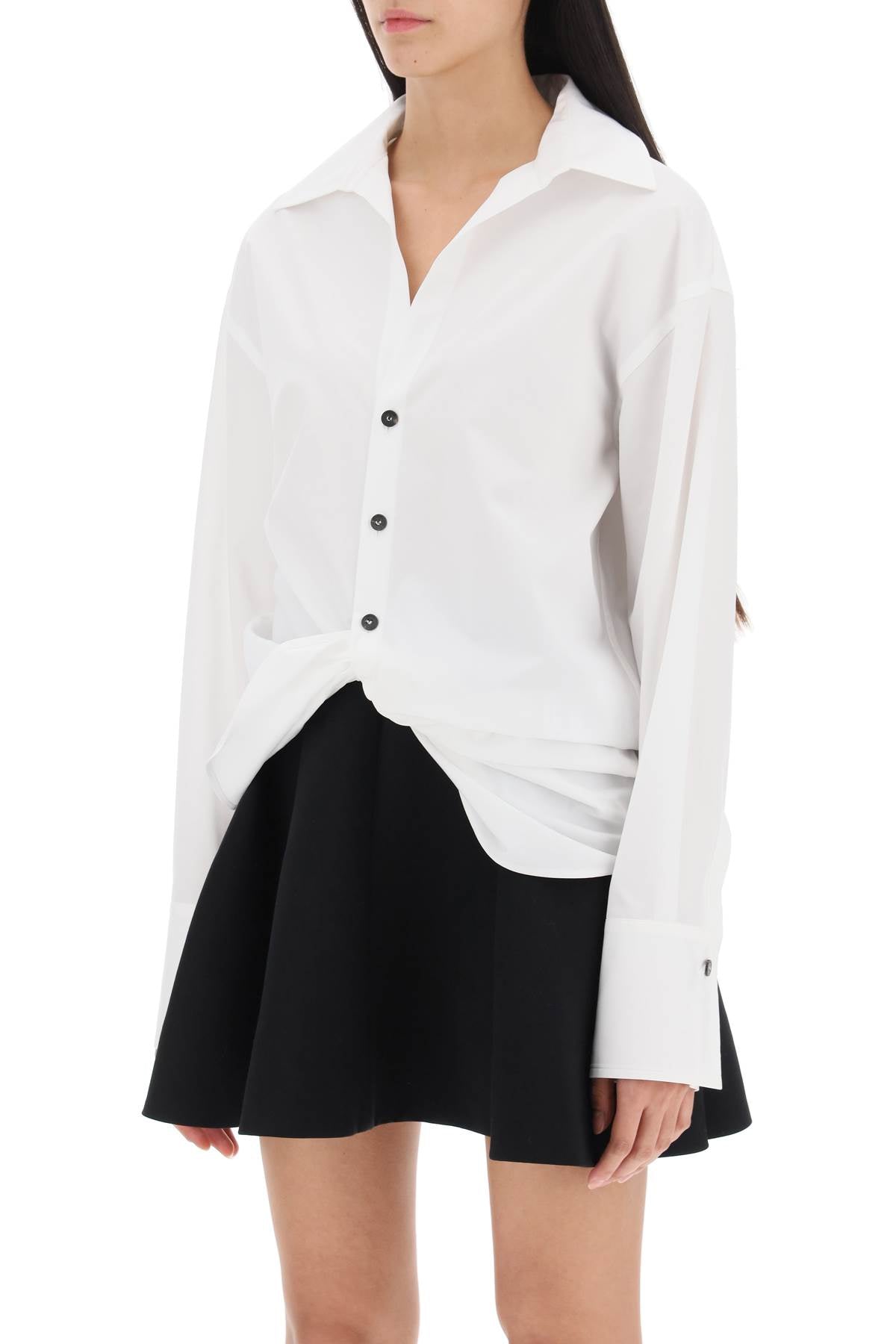 FERRAGAMO shirt with draped hem