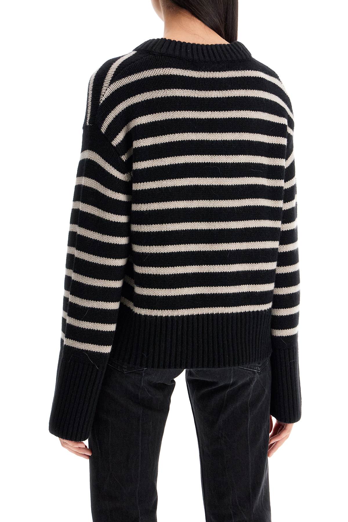 LISA YANG striped cashmere sony pullover sweater