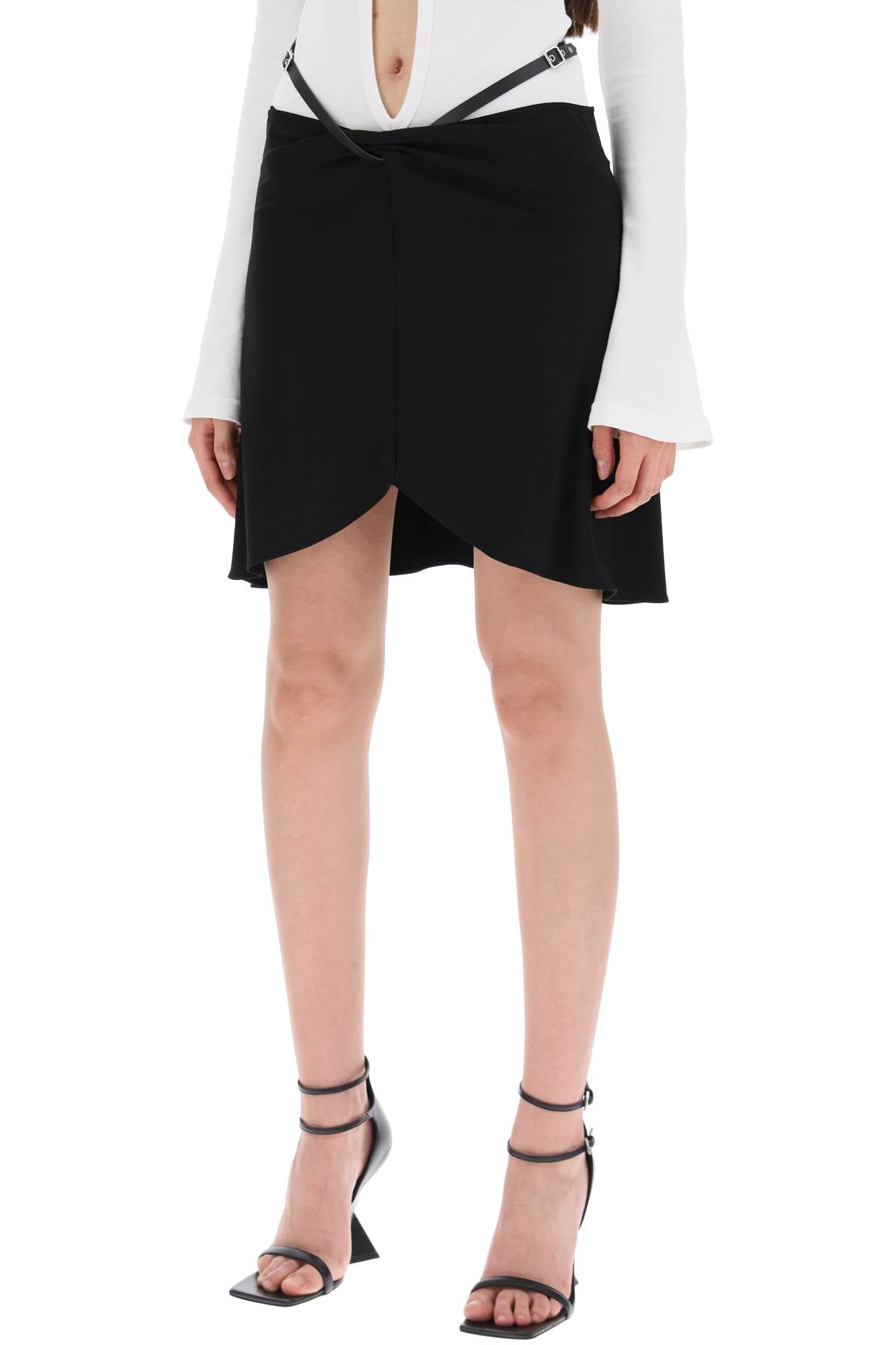 COURREGES "jersey crêpe slash ell