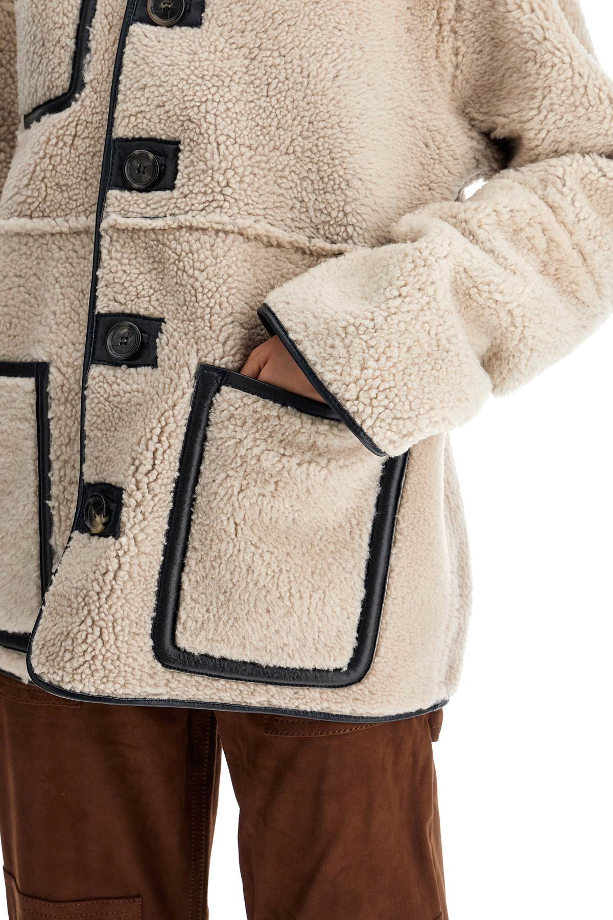 SAKS POTTS ada reversible shearling jacket