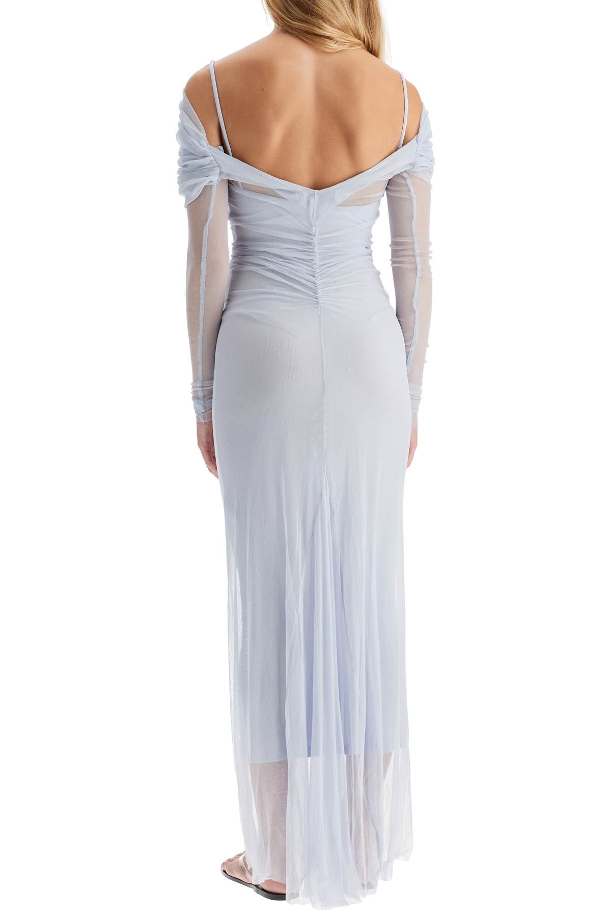 CHRISTOPHER ESBER maxi off-shoulder silk tulle dress