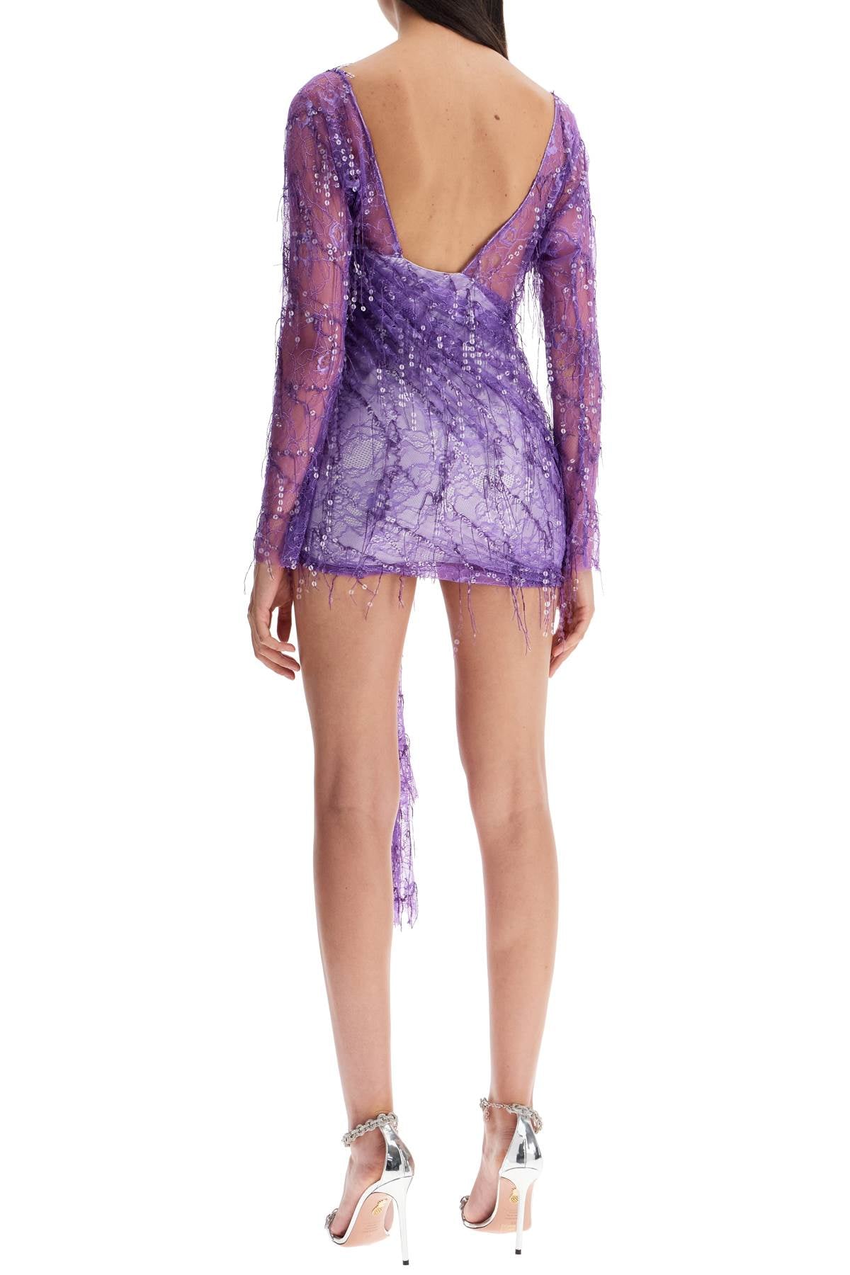 CHRISTOPHER ESBER mini lace dress with sequins