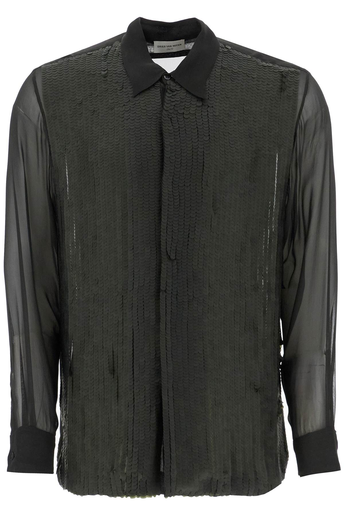 DRIES VAN NOTEN sequined shirt with