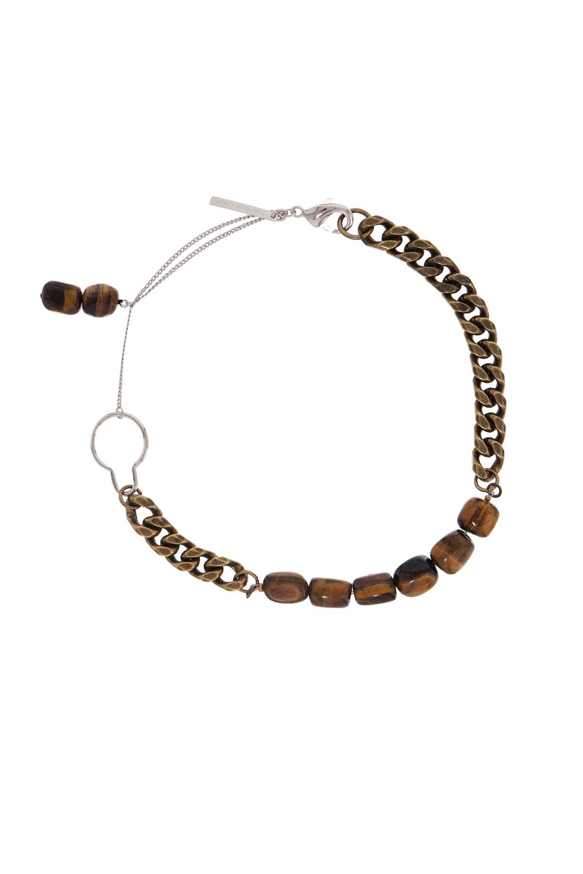 DRIES VAN NOTEN chain necklace with stones