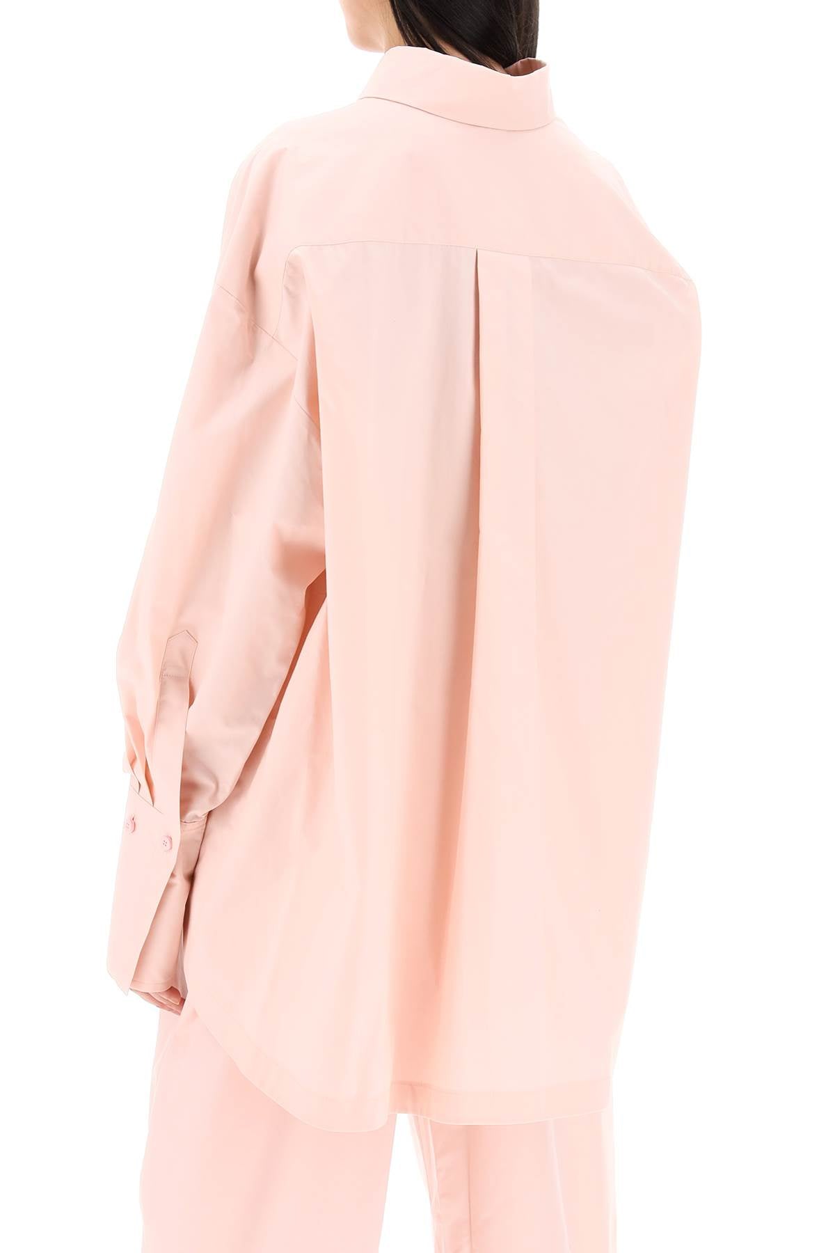 THE ATTICO diana oversized asymmetric shirt