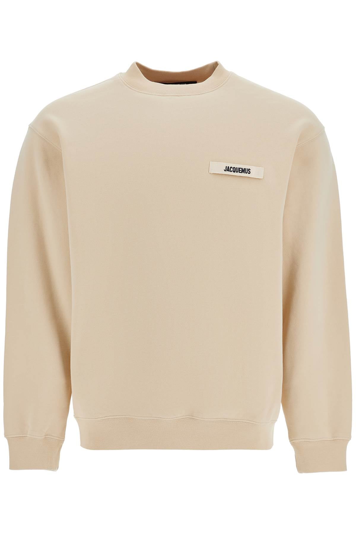 JACQUEMUS 'round neck sweatshirt with gros grain