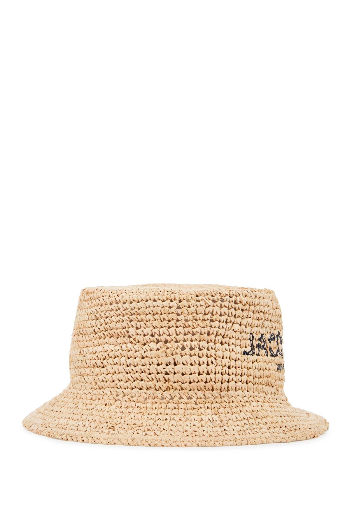 JACQUEMUS peach bucket hat for a stylish