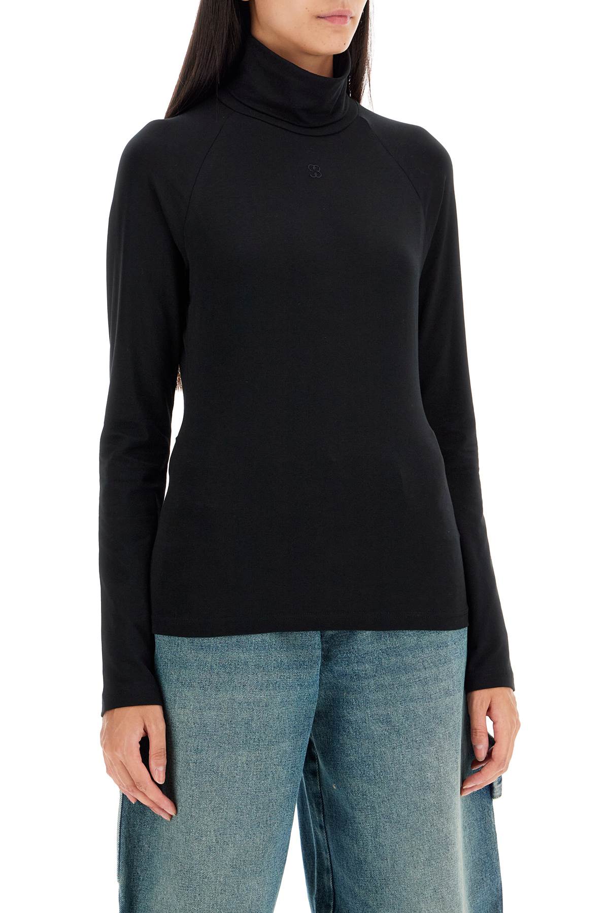 FILIPPA K cotton high-neck top with long sleeves