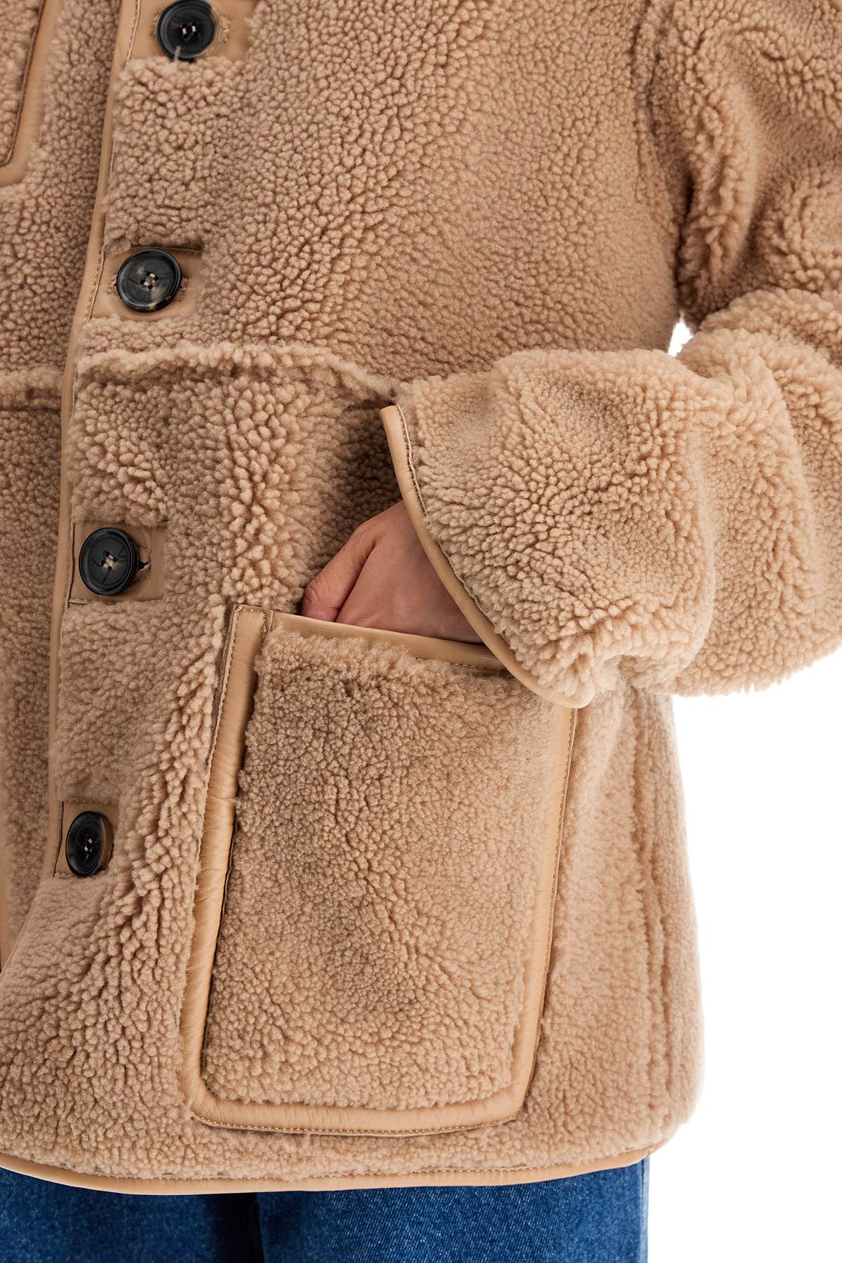 SAKS POTTS ada reversible shearling jacket