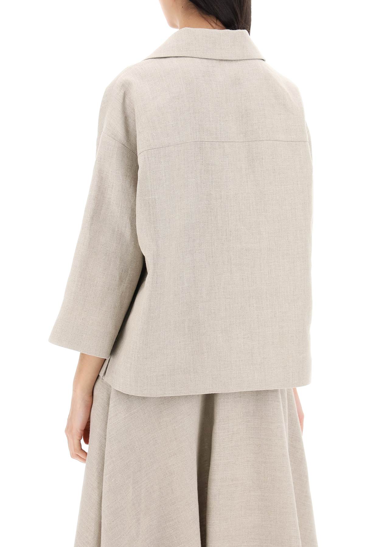 VALENTINO GARAVANI linen canvas tunic garment for