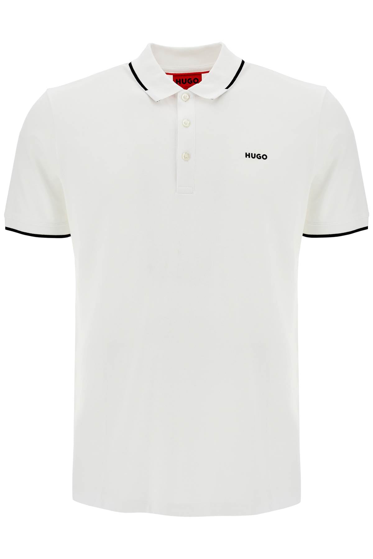 HUGO slim fit piqué polo shirt