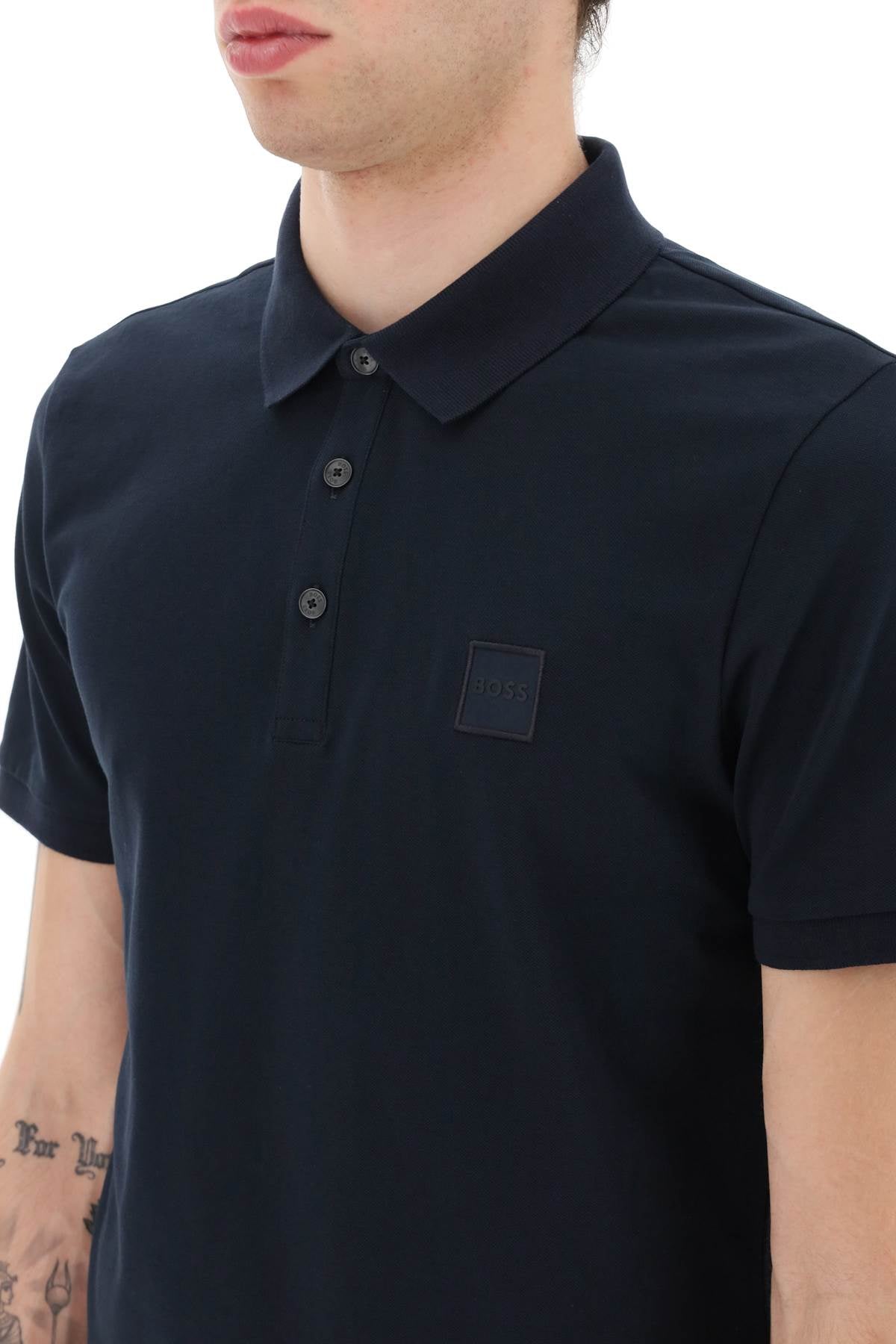 BOSS slim fit passenger polo shirt