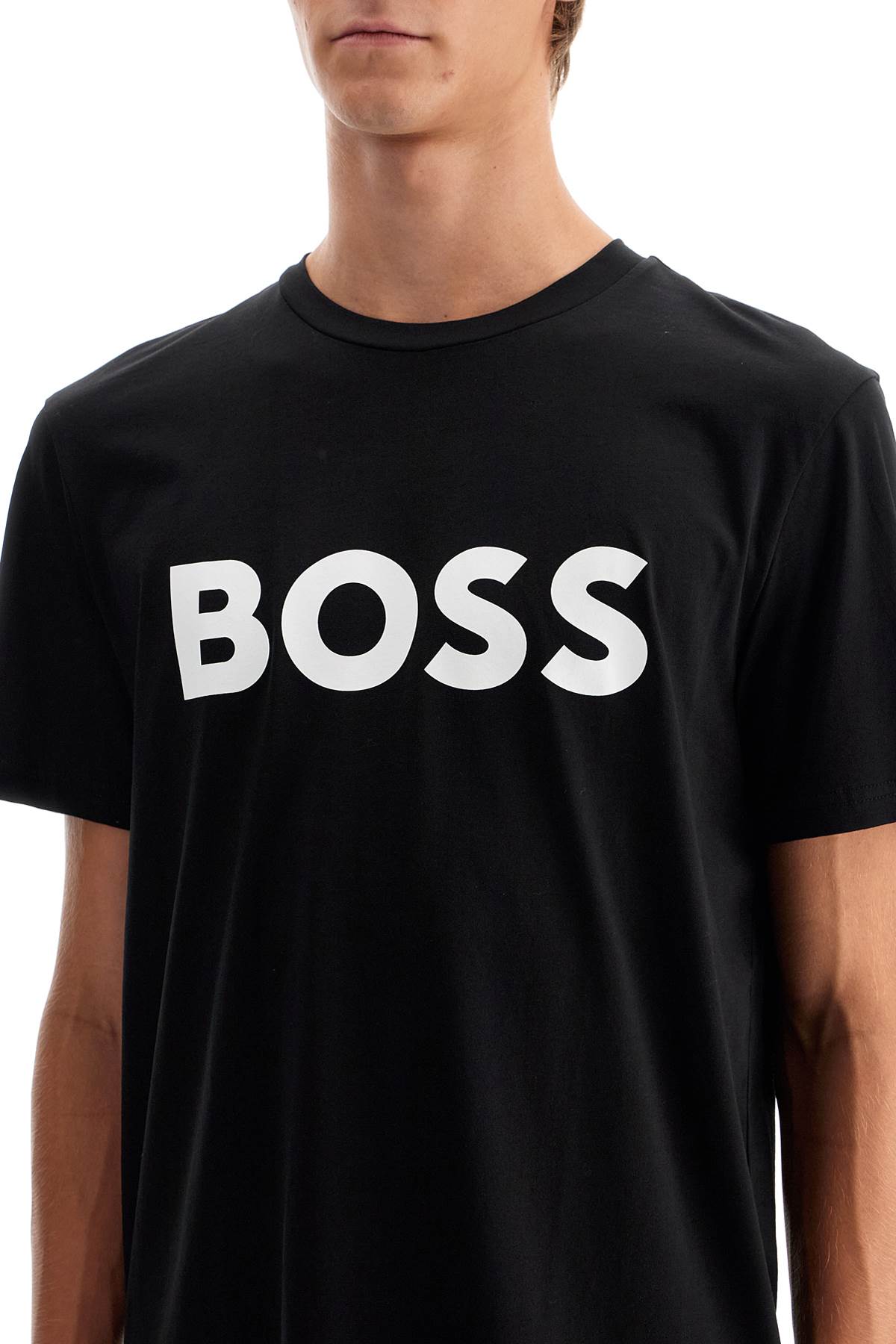 BOSS logo print t-shirt