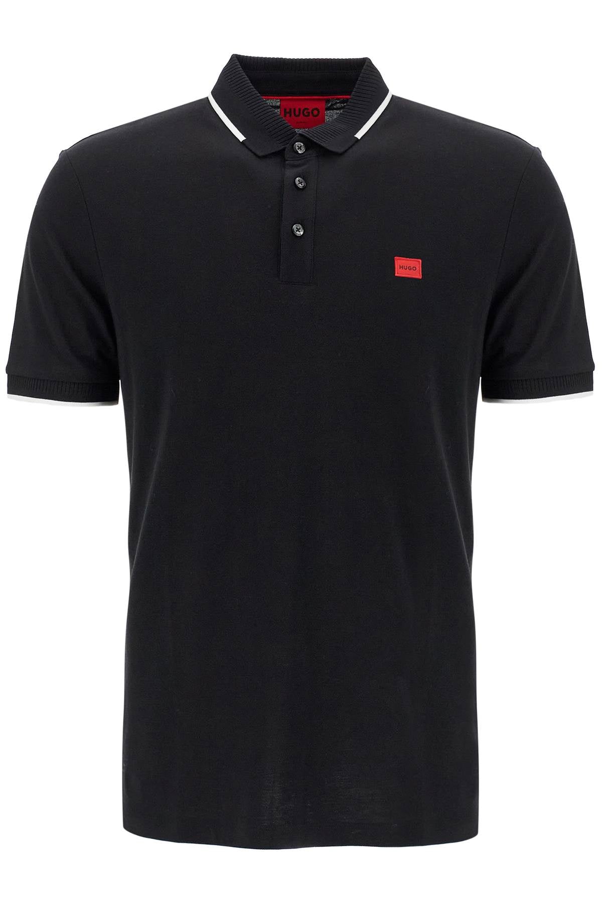 HUGO polo shirt with contrasting finishing details