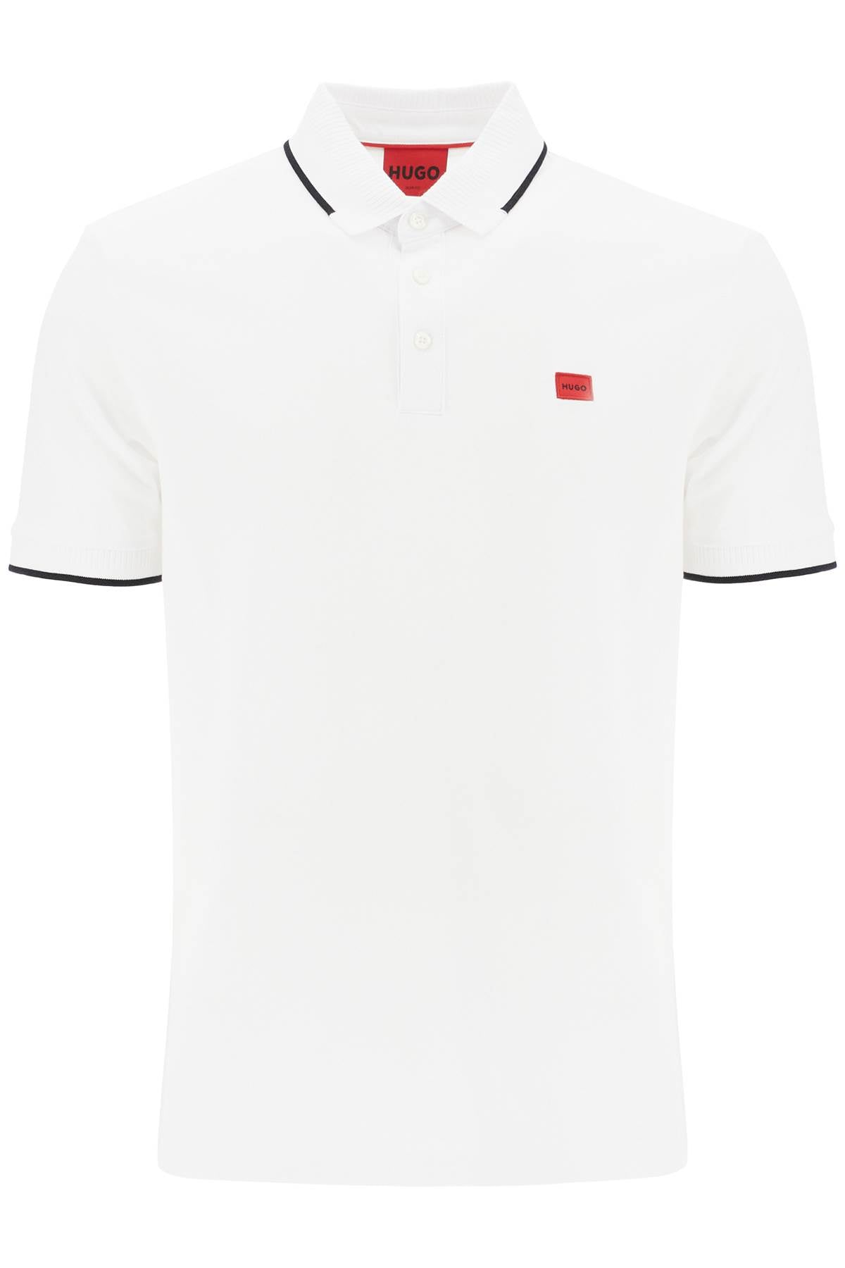 HUGO polo shirt with contrasting finishing details