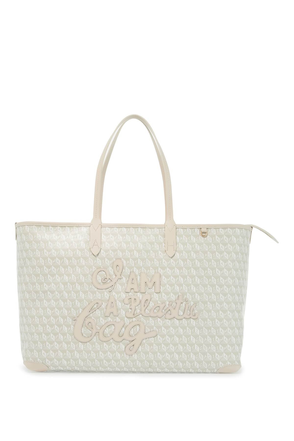 ANYA HINDMARCH i am a plastic bag motif tote bag