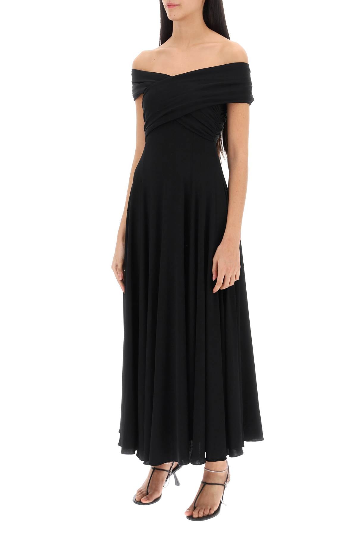 KHAITE bruna jersey maxi dress