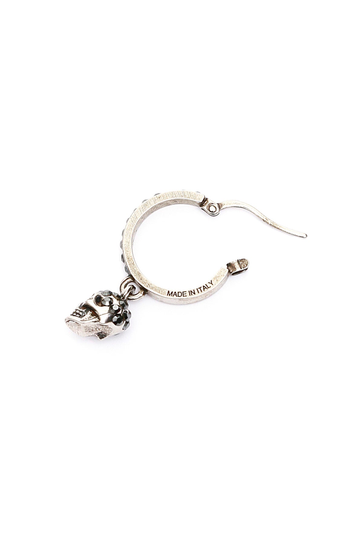 ALEXANDER MCQUEEN hoop earrings with skull pendant