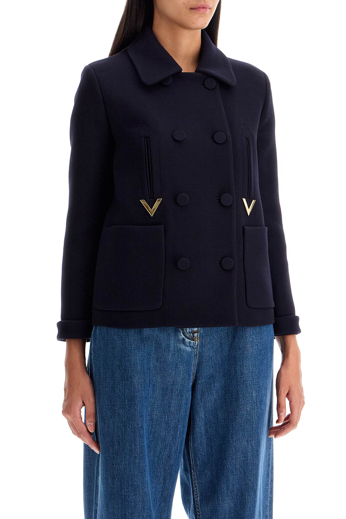 VALENTINO GARAVANI 'double crepe textured cab