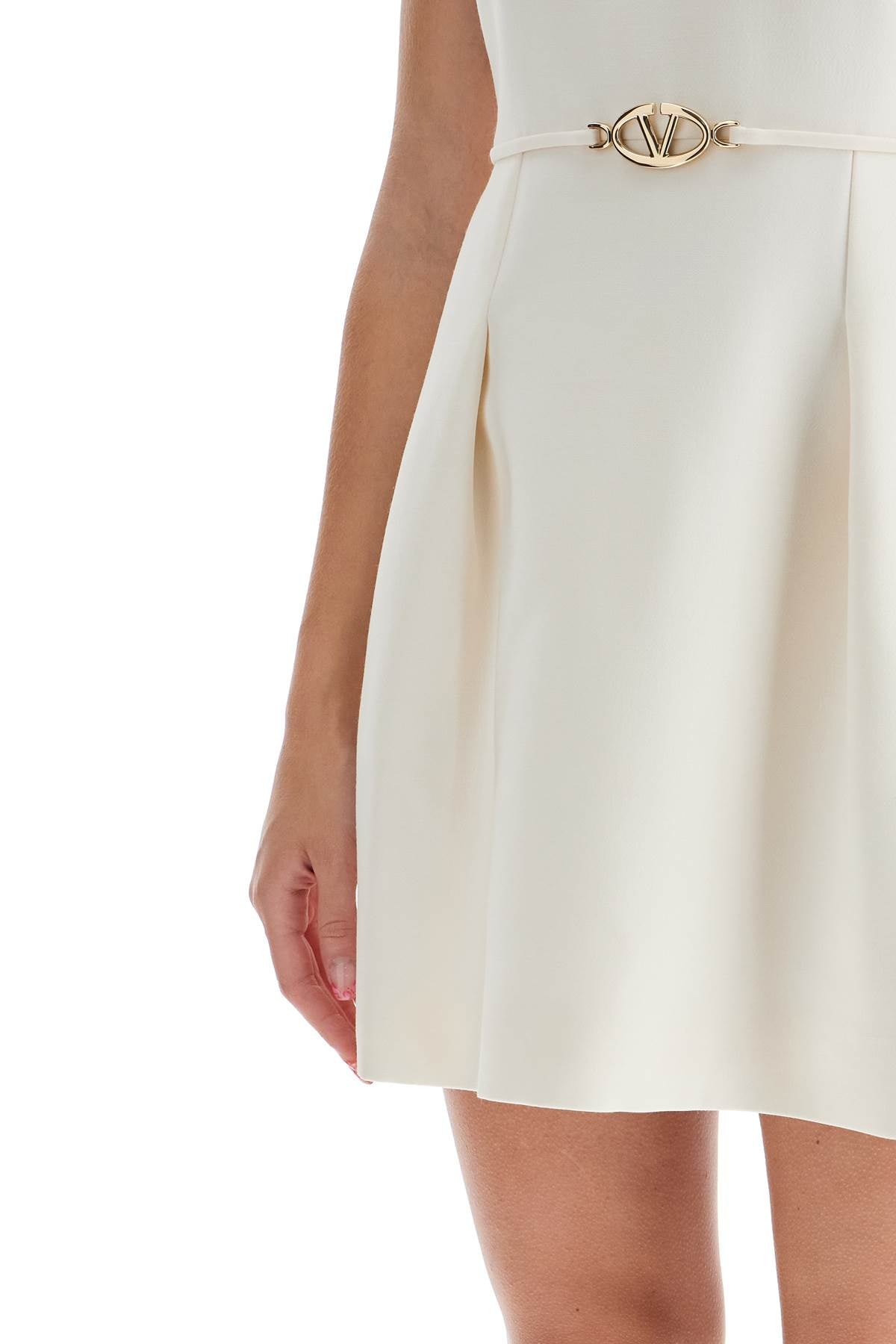 VALENTINO GARAVANI short crepe couture dress