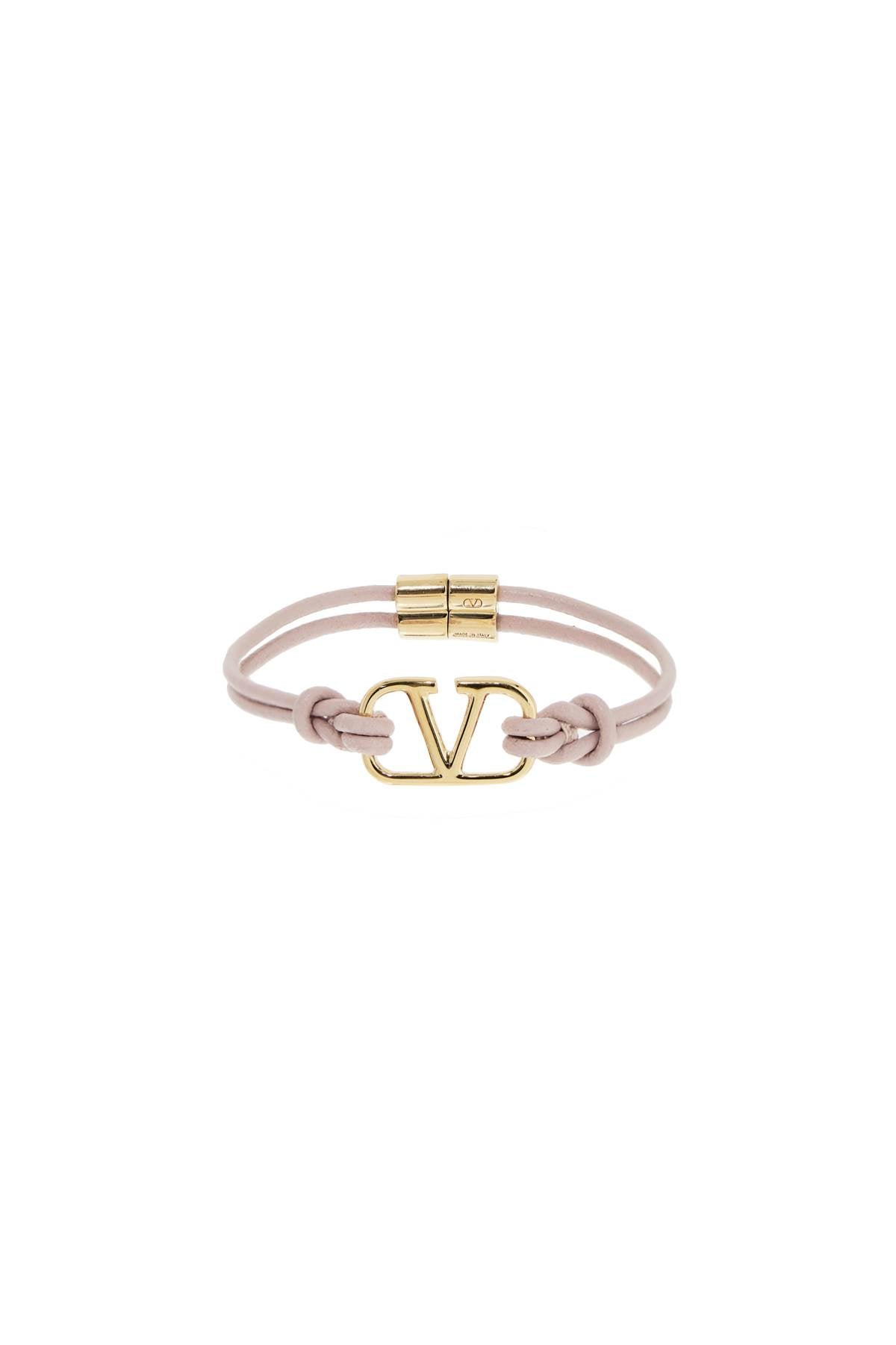 VALENTINO GARAVANI leather vlogo signature bracelet