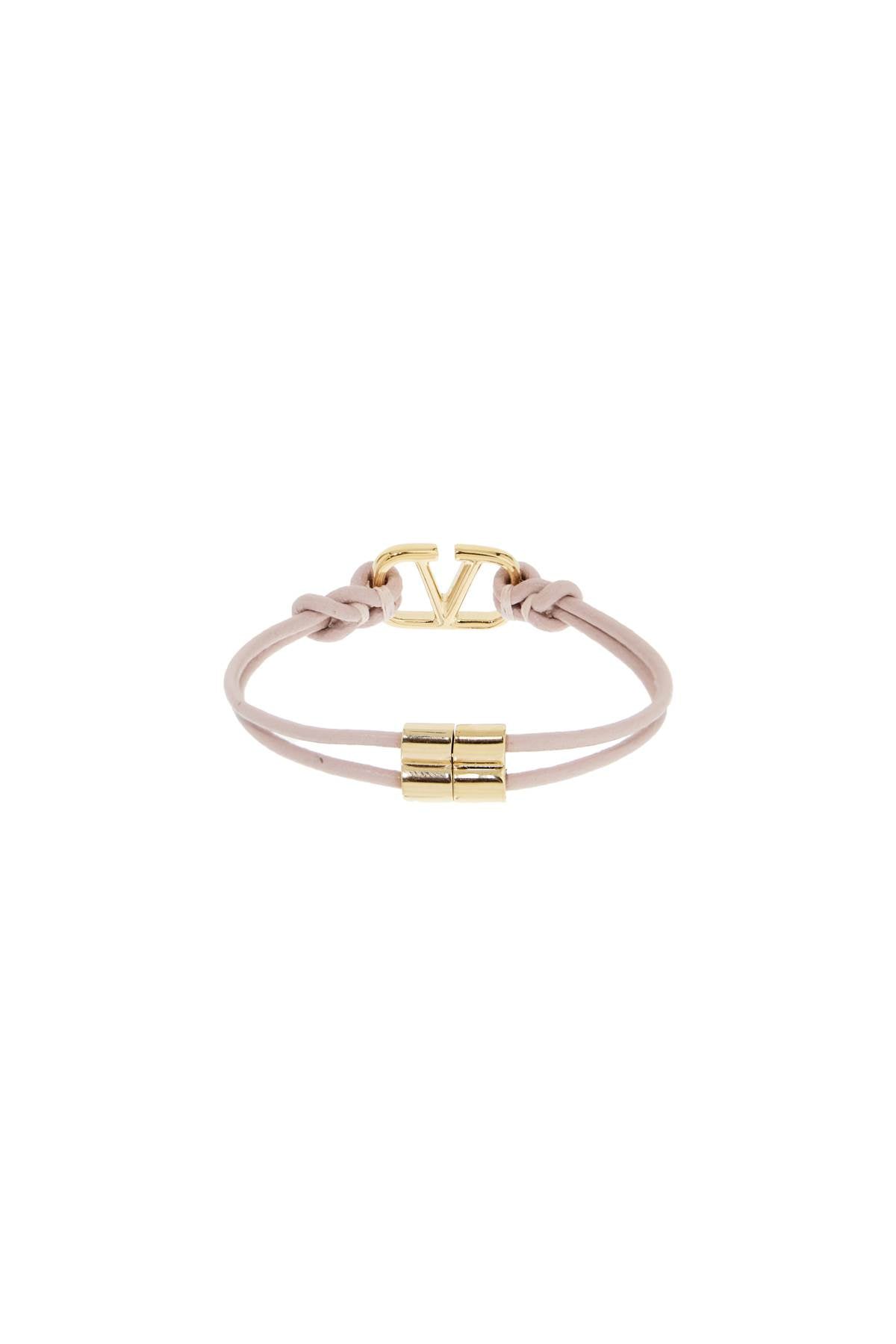 VALENTINO GARAVANI leather vlogo signature bracelet