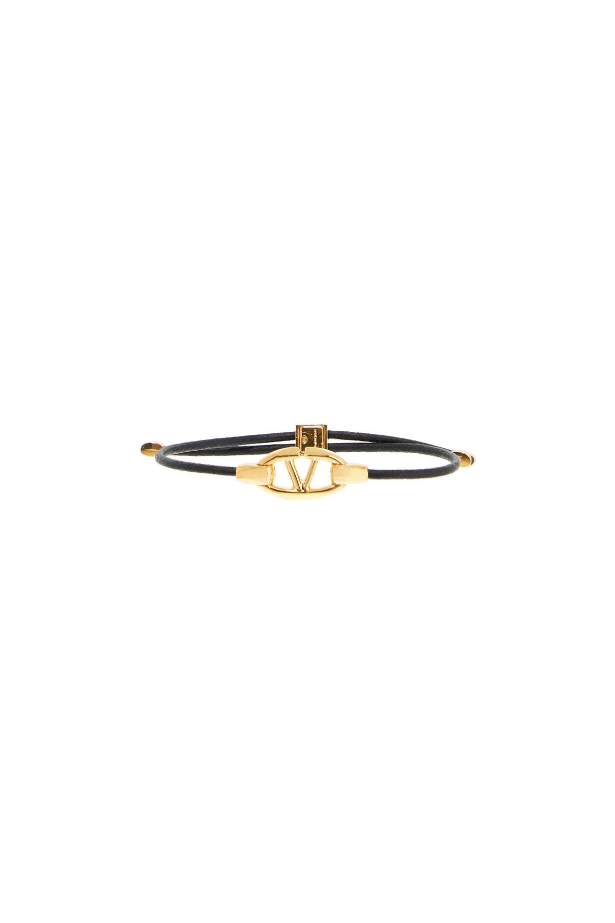 VALENTINO GARAVANI leather vlogo bracelet 'the bold