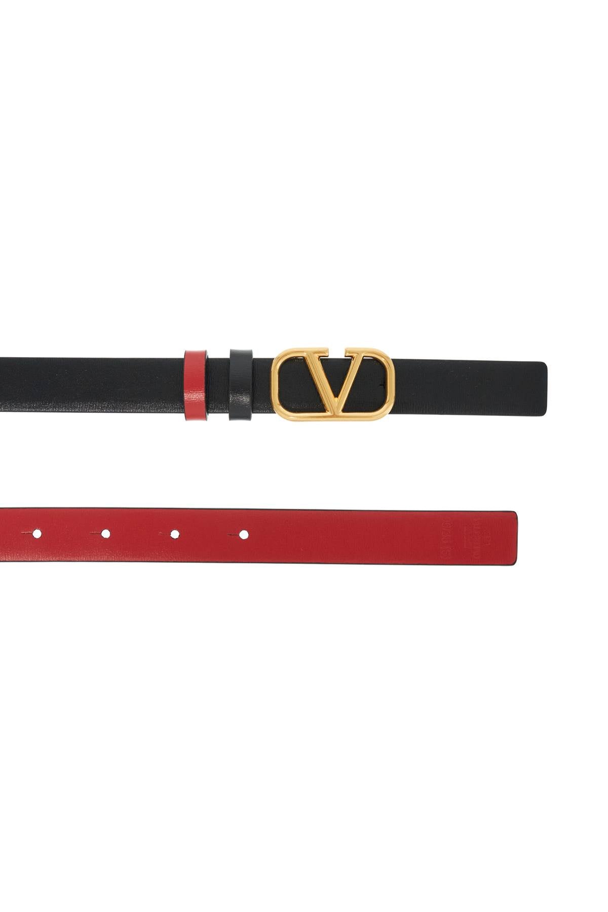 VALENTINO GARAVANI reversible vlogo signature leather belt