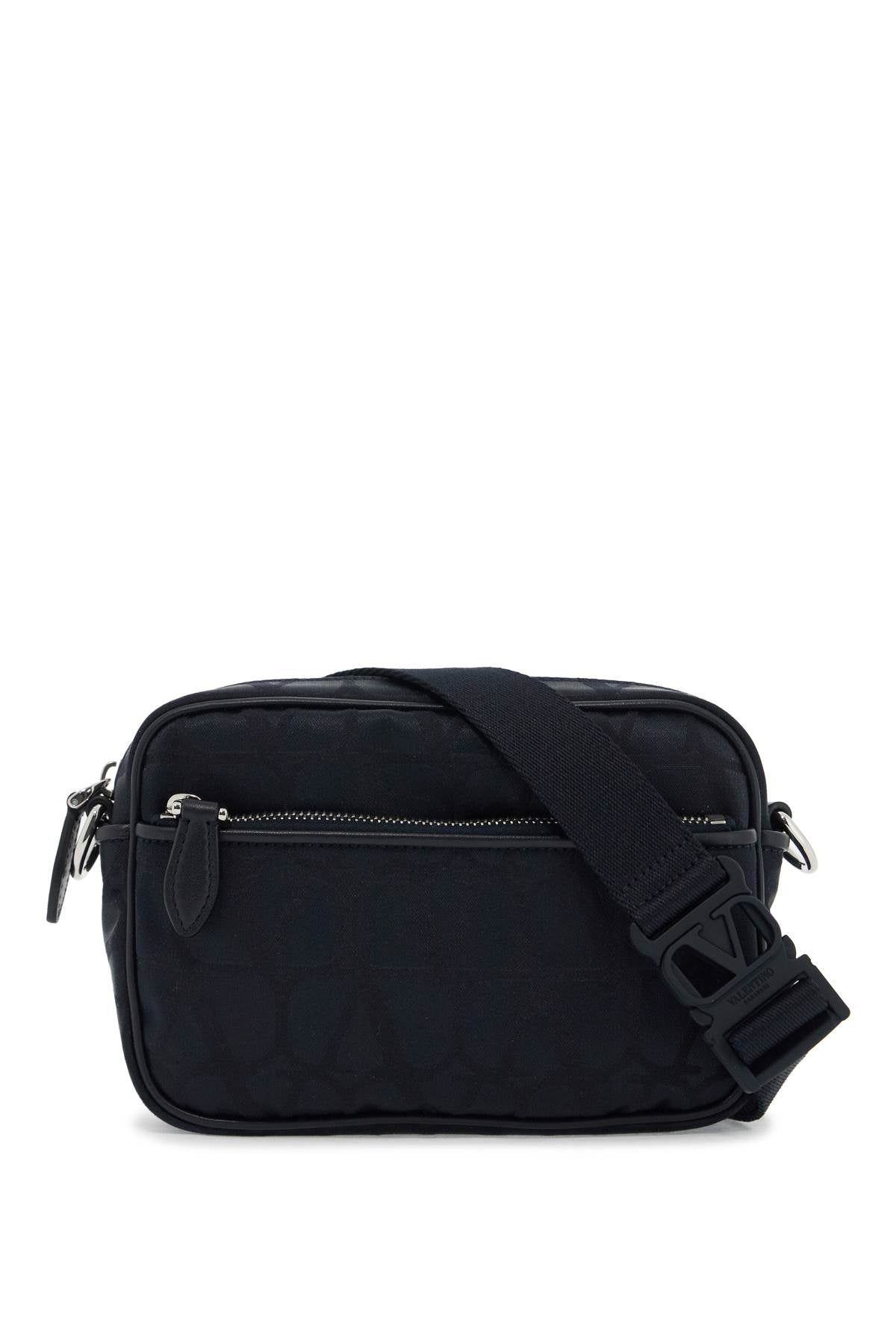 VALENTINO GARAVANI black iconographe crossbody bag