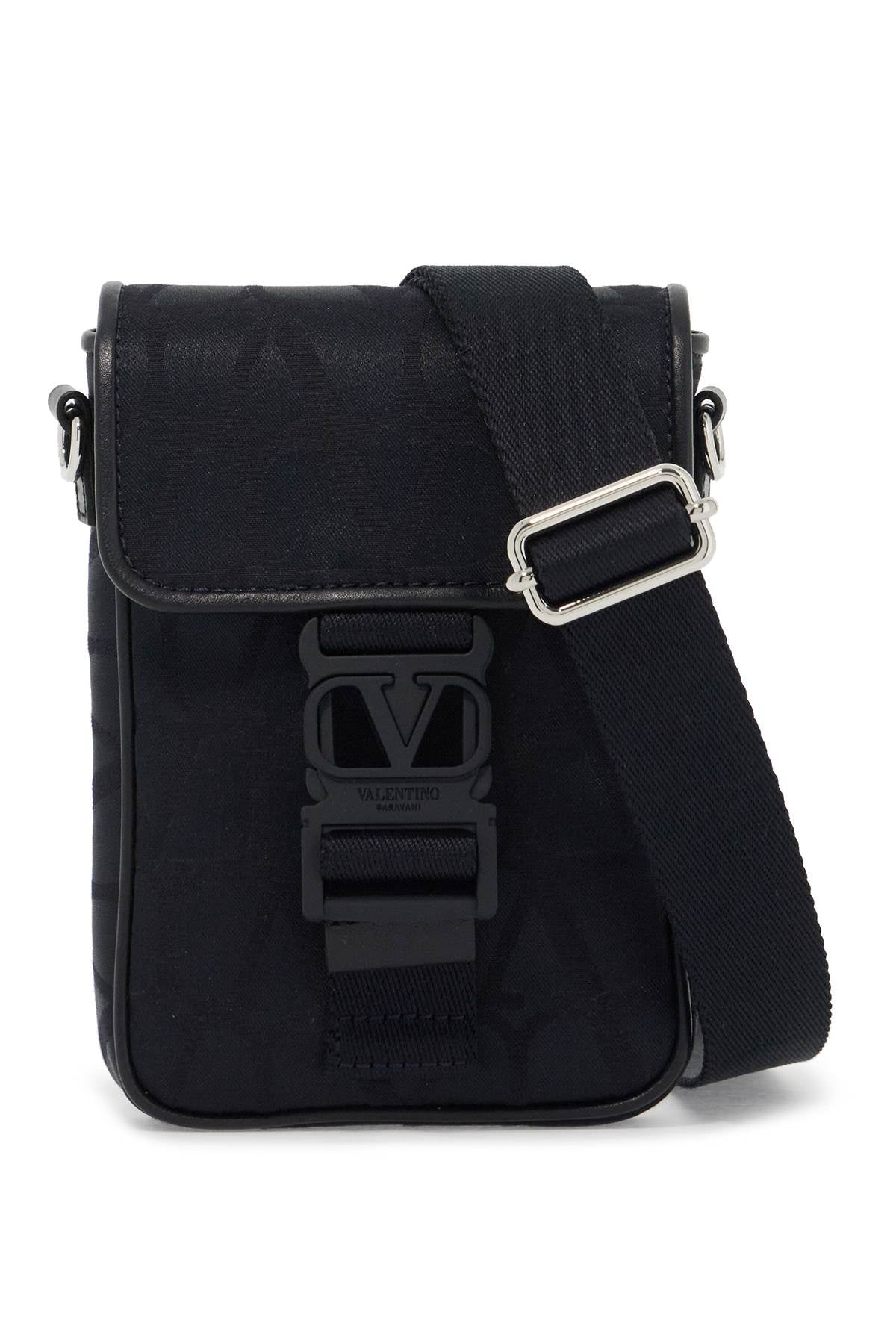 VALENTINO GARAVANI black iconographe mini crossbody bag