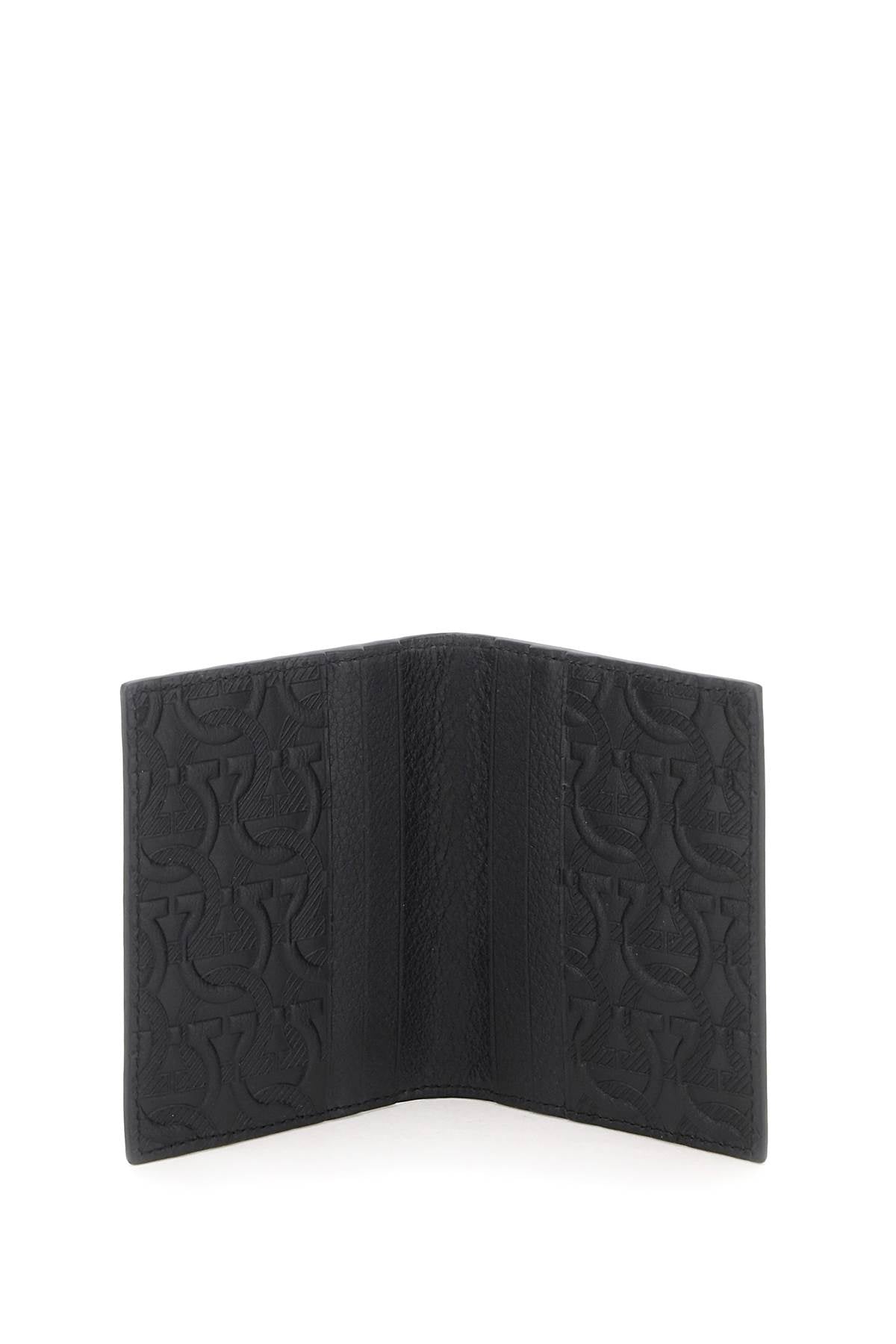 FERRAGAMO embossed leather bifold wallet