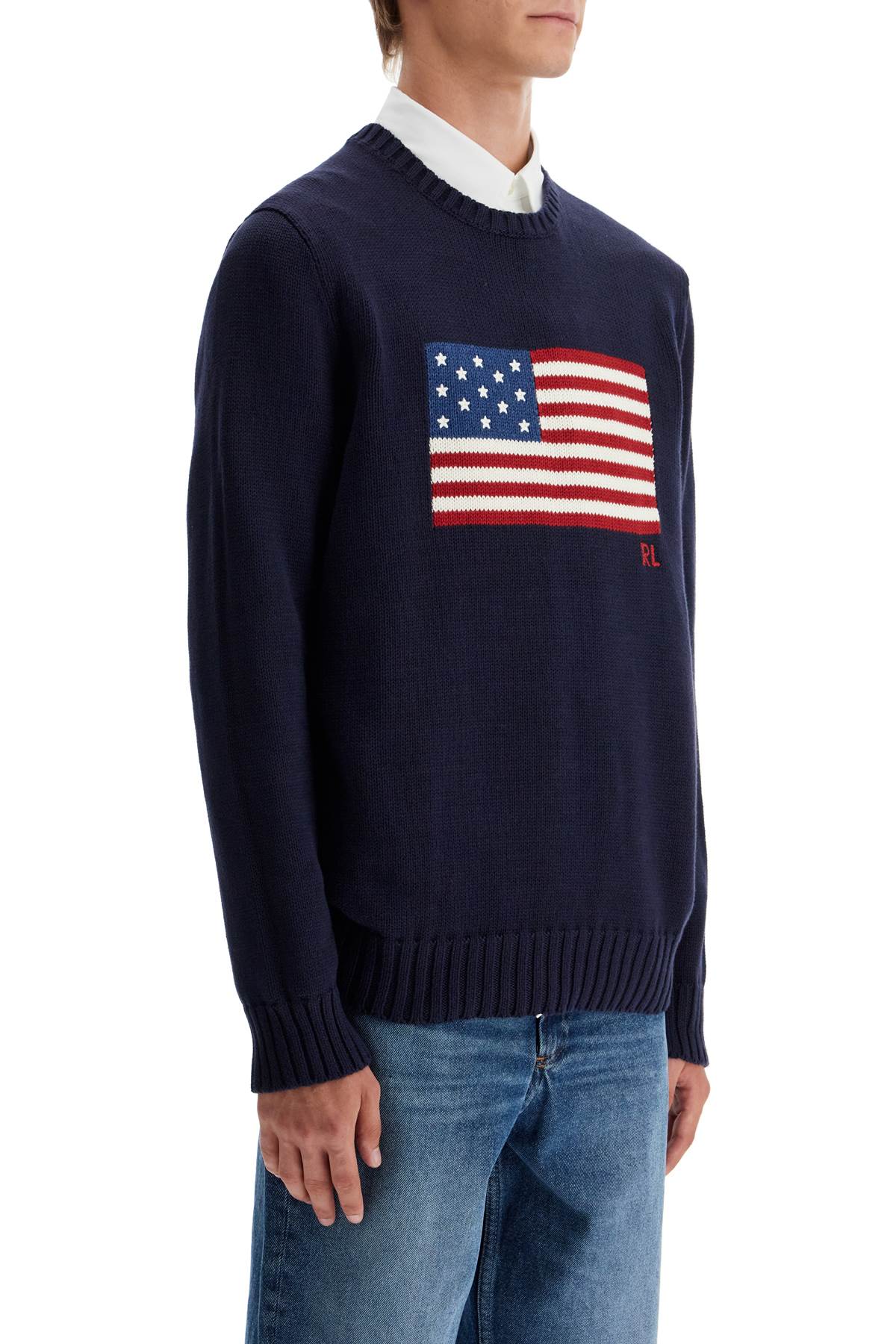 POLO RALPH LAUREN sweater with american flag