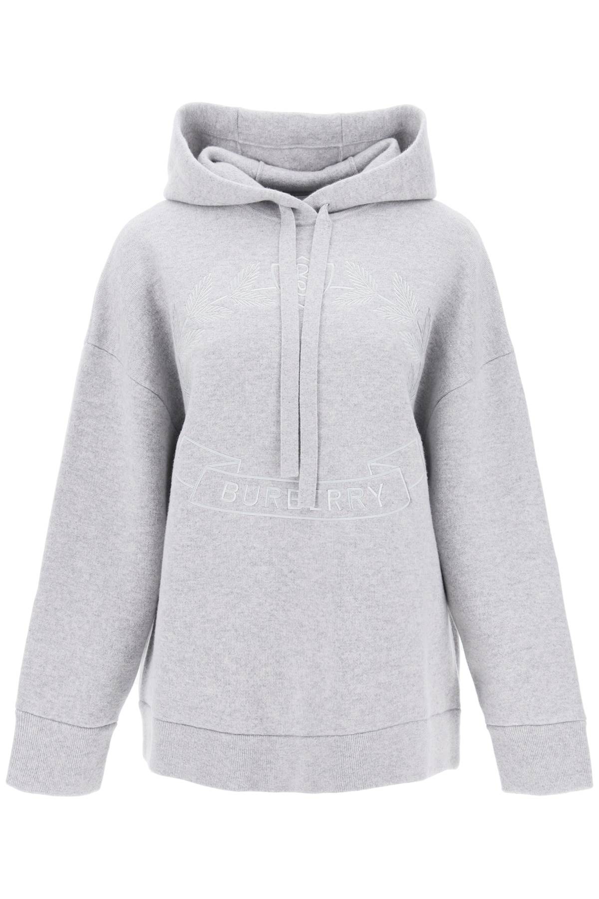 BURBERRY 'cristiana' cashmere blend hoodie